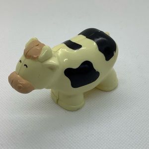 Replacement Cow Figure for Vintage Blue Box Fold N Go Farmyard Play Set Cow Only